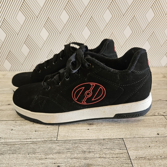 Heelys Voyager Wheeled Shoe Black & Red Men's Size 8 - Picture 4 of 8